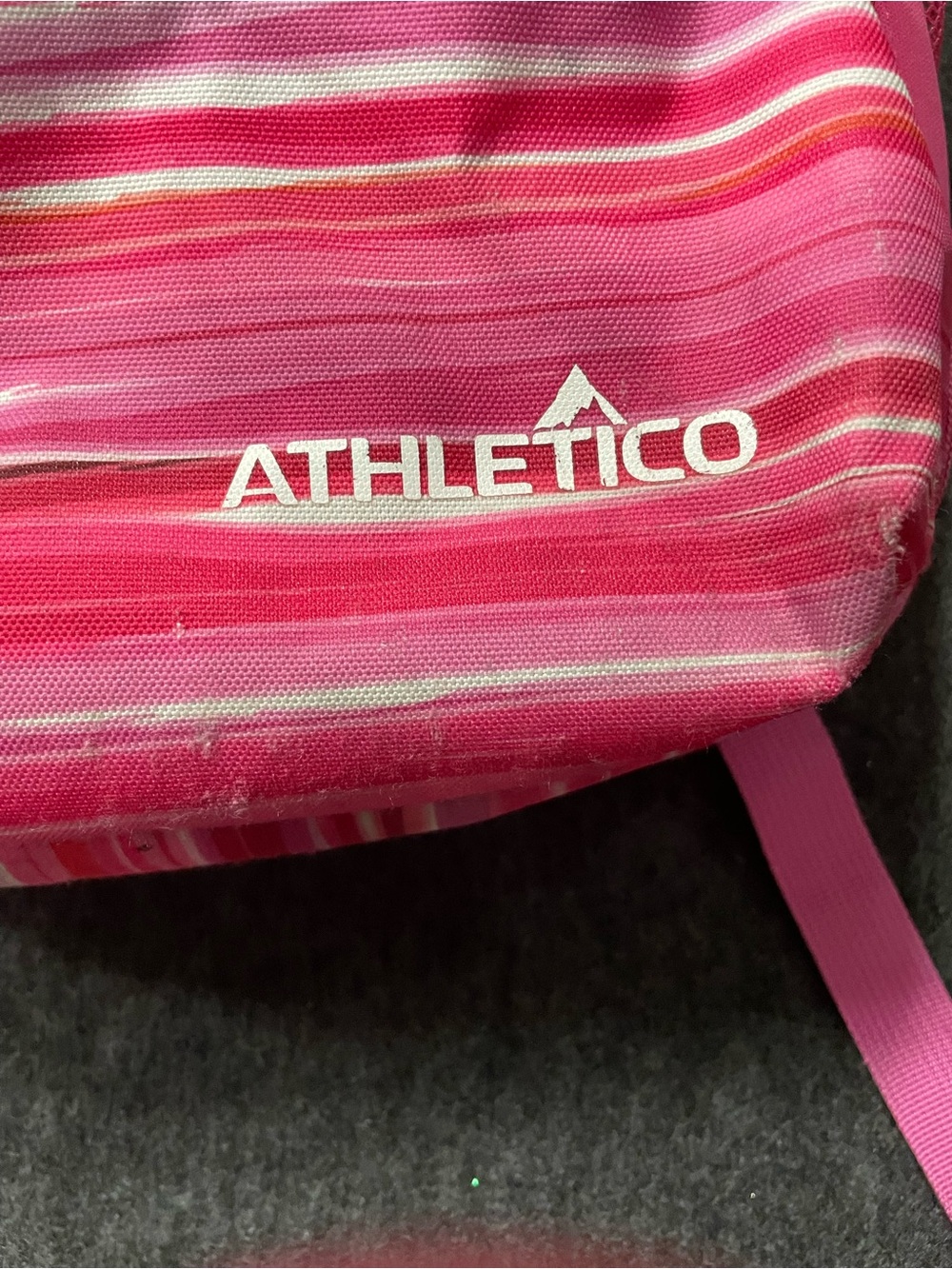 Pink Striped Backpack - Picture 2 of 10